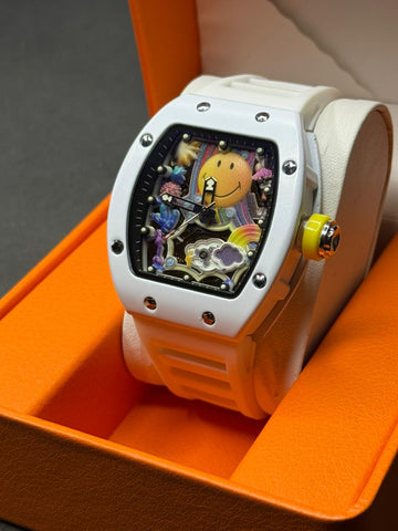 R-M Smiley Inspired Men,s Watch