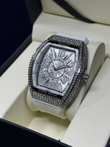 FM Aujla Inspired Stone-Set Dial Watch