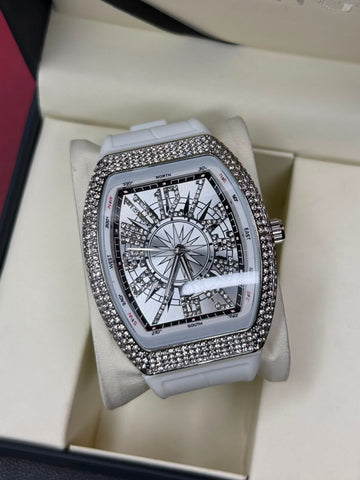 FM Aujla Inspired Stone-Set Dial Watch