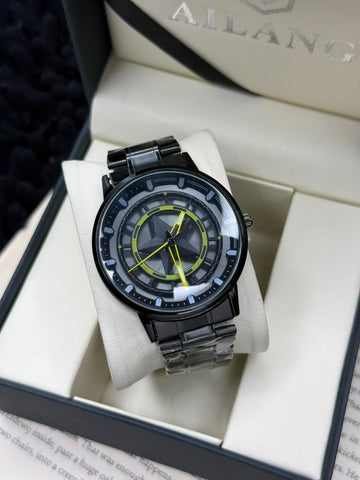 Viokai Men's spinning Dial Chain watch